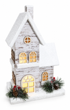 LED Snowy Paper-Board Christmas Building