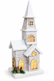 LED Snowy Paper-Board Christmas Building