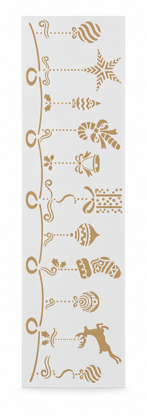 Christmas Snow Spray Border Stencil - 14 x 50 cm