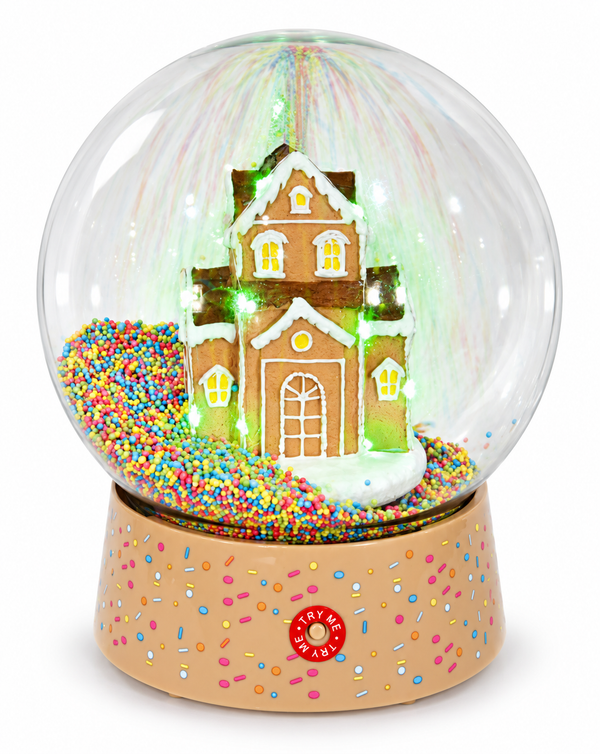 Musical Gingerbread Sprinkle-Spin Globe – 25 cm