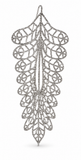 Glitter Leaf Picks – 45cm, 2 Pack