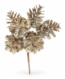 Matte Mini Pinecone Bunch Clip