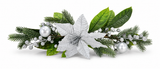 Poinsettia and Berry Table Decoration