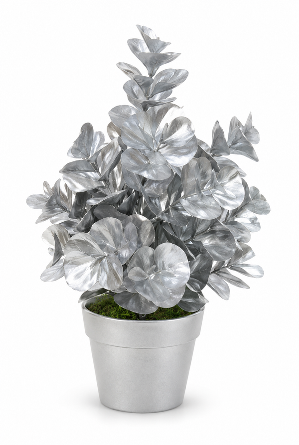Matte Metallic Potted Christmas Tree 20 cm