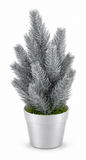 Matte Metallic Potted Christmas Tree 20 cm