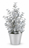 Matte Metallic Potted Christmas Tree 20 cm