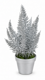 Matte Metallic Potted Christmas Tree 20 cm