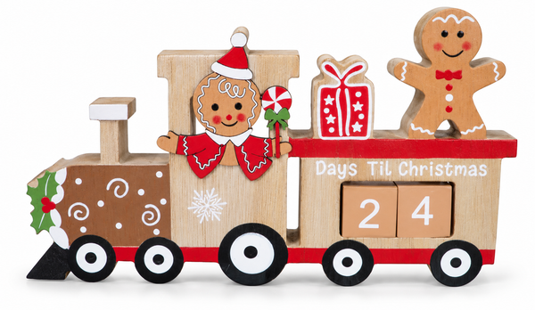 Gingerbread Train Christmas Countdown