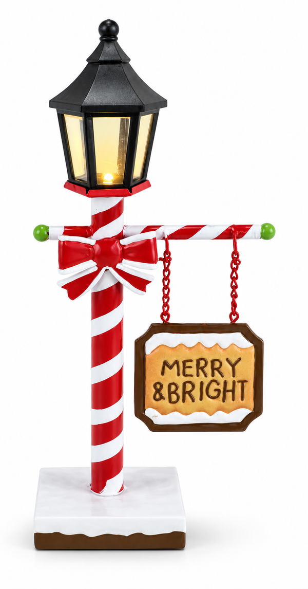 LED Metal Gingerbread Table Lamp