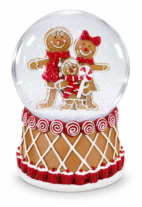 Musical Gingerbread Snow Globe – 10 cm