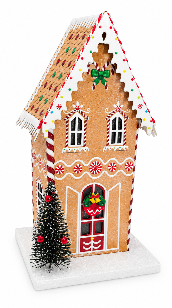 Tall Gingerbread House Decoration