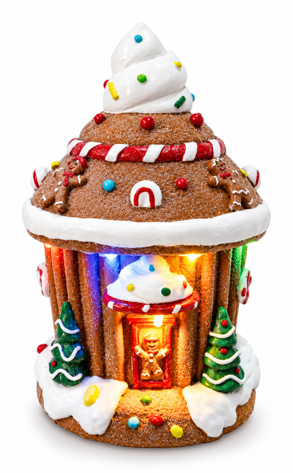 LED Gingerbread Ice Cream House