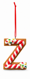 Gingerbread Alphabet Hanging Ornament