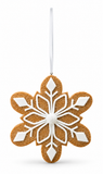 Gingerbread Snowflake Hanging Ornament – 10cm