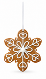 Gingerbread Snowflake Hanging Ornament – 10cm