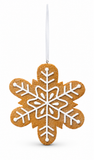 Gingerbread Snowflake Hanging Ornament – 10cm