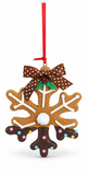 Chocolate-Dipped Style Gingerbread Ornament – 10cm