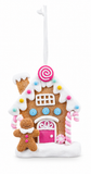 Pastel Gingerbread House Hanging Ornament – 10cm