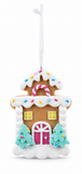 Pastel Gingerbread House Hanging Ornament – 10cm