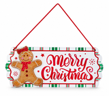 Gingerbread Hanging Christmas Plaque
