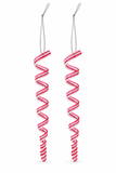 Candy Cane Spiral Hanging Decorations – 2 Pack, 21cm
