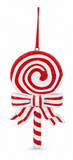 Candy Cane Lollipop Hanging Ornament – 10cm