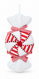 Flocked Candy Cane Sweet Decoration – 26cm