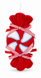 Flocked Candy Cane Sweet Decoration – 26cm