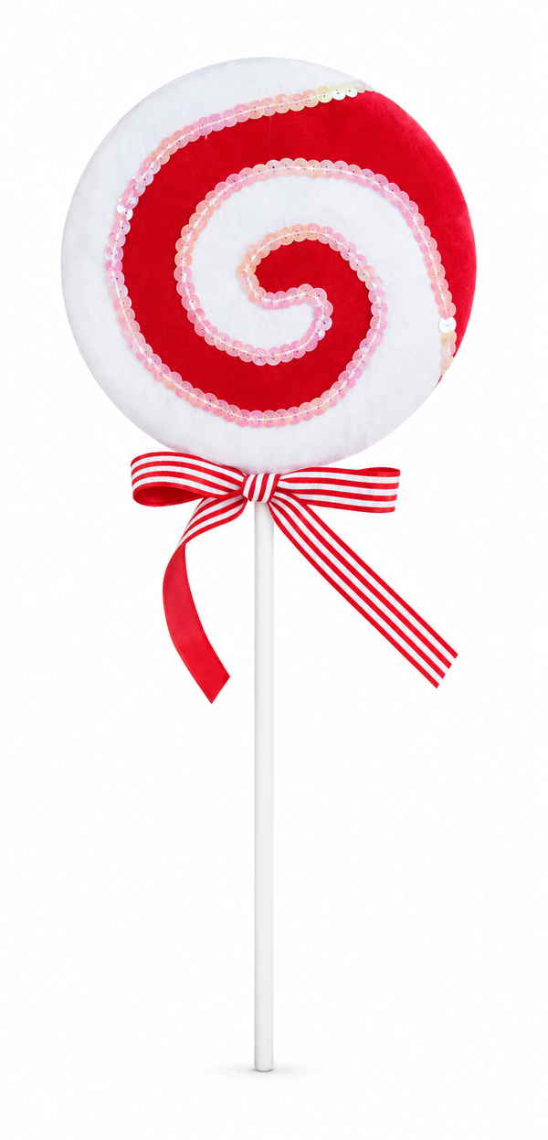 Velvet Lollipop Christmas Decoration