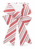 Candy Stripe Glitter Christmas Bow