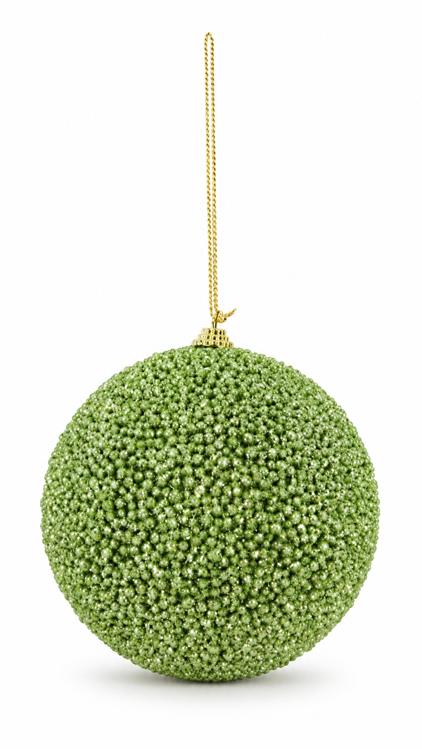 Glitter Christmas Bauble 9 cm