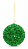 Glitter Christmas Bauble 9 cm