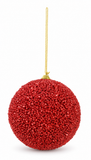 Glitter Christmas Bauble 9 cm