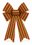 Green Tinsel Christmas Bow