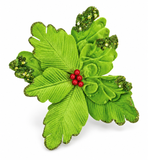 Mean Green Poinsettia Clip