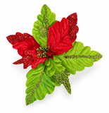 Mean Green Poinsettia Clip