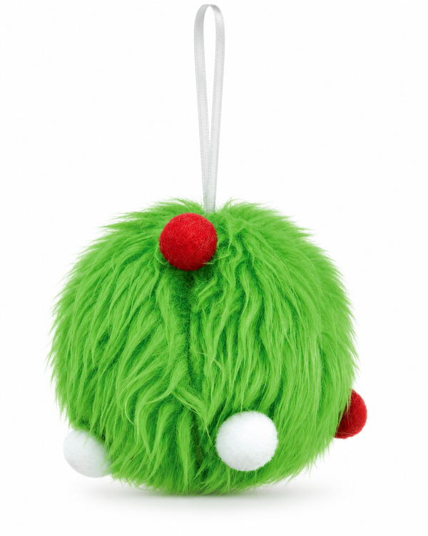 Mean Green Fur Christmas Bauble 10 cm
