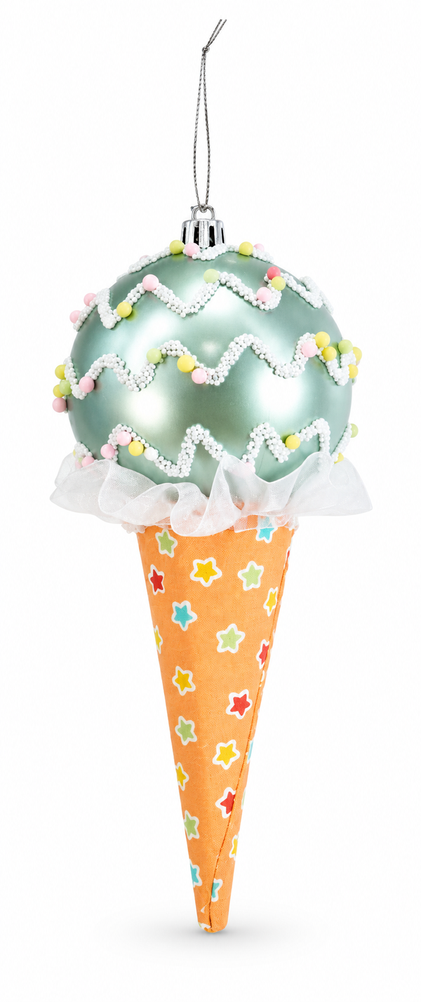 Glossy Bauble Ice Cream Ornament – 20cm