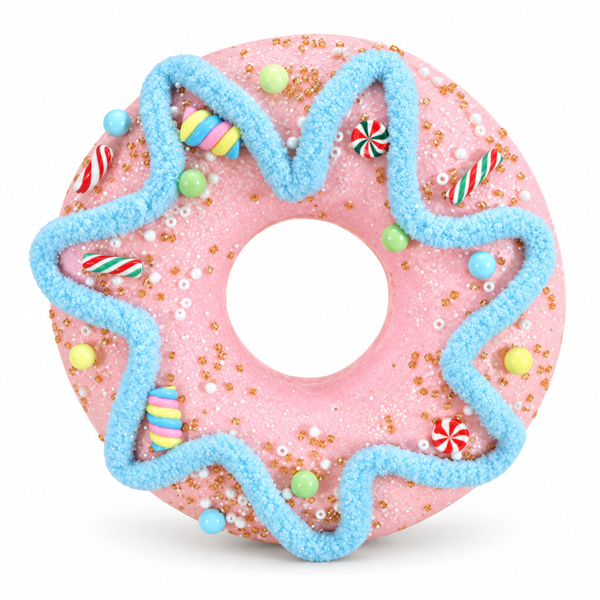 Supersize Frosted Doughnut Decoration – 15cm