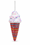 Rainbow Cone Ice Cream Hanging Ornament – 15cm