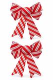 Candy Cane Stripe Christmas Bows – 2 Pack