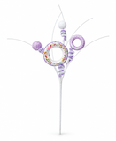 Pastel Donut Curly Decoration Pick – 35cm