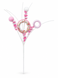 Pastel Donut Curly Decoration Pick – 35cm