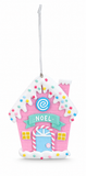 Pastel Candy House Hanging Ornament – 10cm
