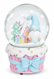 Musical Pastel Gnome Snow Globe – 10 cm