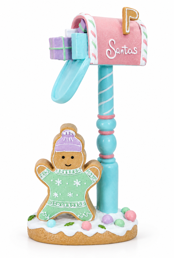 Pastel Macaron Resin Christmas Mailbox
