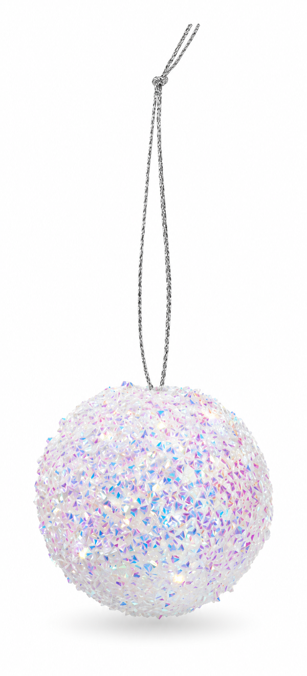 Iridescent Gleaming Christmas Bauble