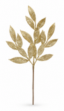 Pastel Glitter Leaf Christmas Pick 54cm