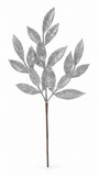 Pastel Glitter Leaf Christmas Pick 54cm
