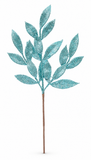 Pastel Glitter Leaf Christmas Pick 54cm